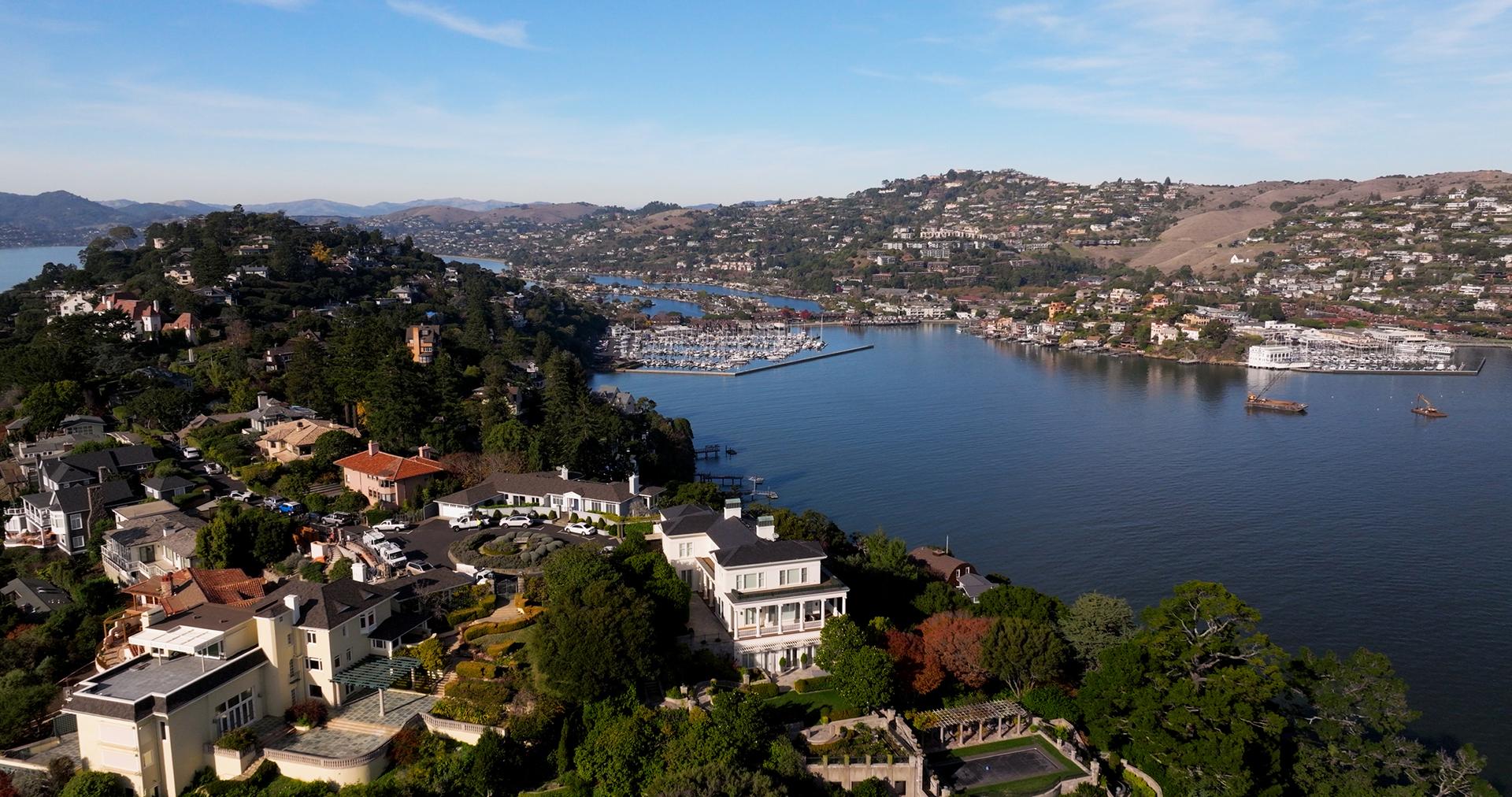 Aerial photo of Marin County, CA