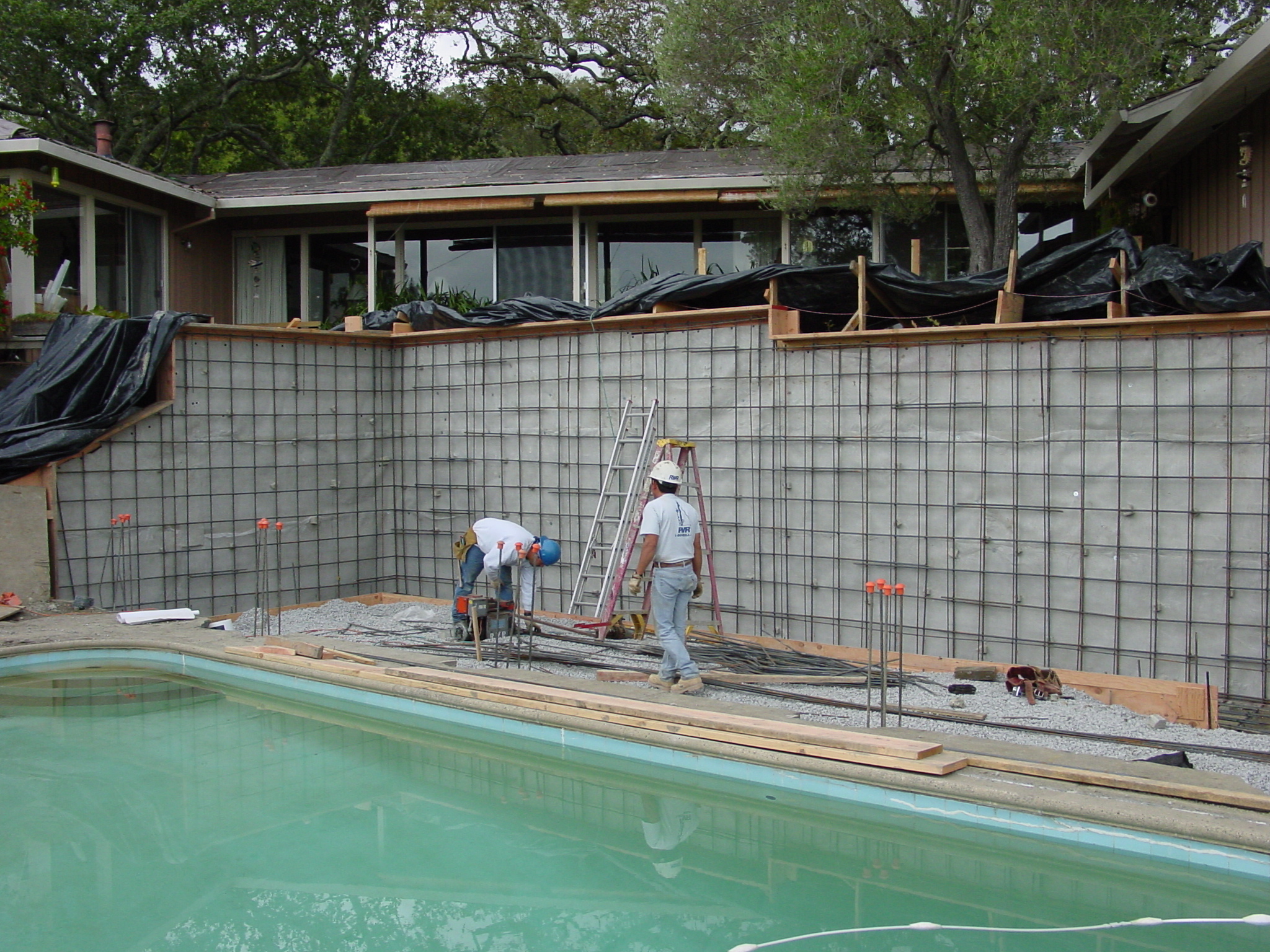 Drilling and installing tie-backs