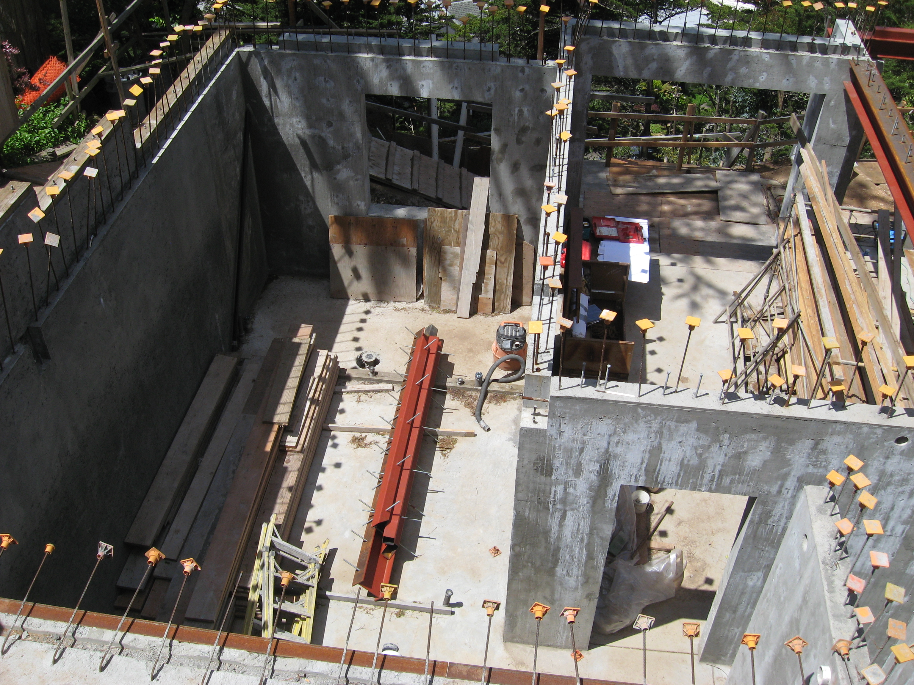 Drilling and installing tie-backs