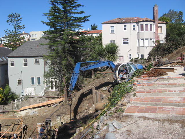Hillside drilling in San Francisco