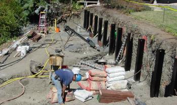 Tiburon Slide Repair: Failing Retaining Wall Endangered Residence