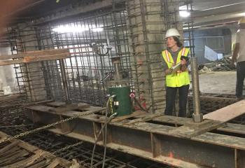 Deep Micropile Installation Under Existing Multistory Building