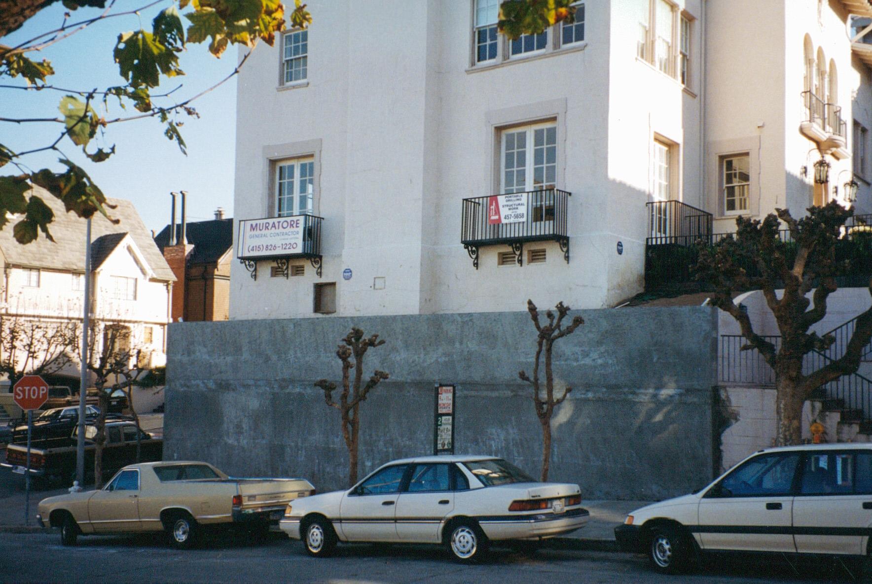 Underpinning San Francisco Residence: Failing Retaining Wall Endangered Residence #1
